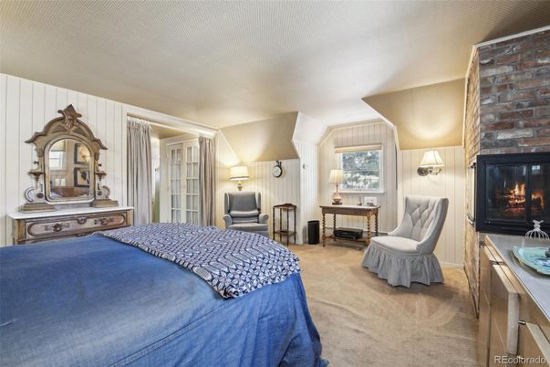 Bedroom, Fireplace, Interior, Stone Walls