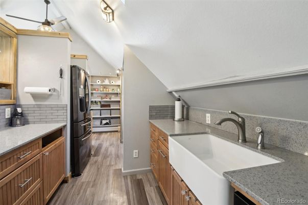 Interior, Kitchen, Wood Texture Flooring