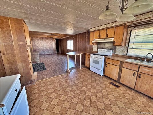 Interior, Kitchen, Wood Texture Flooring