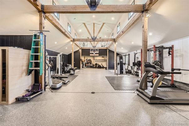 Fitness Equipment, Gym, Interior, Recessed Lighting