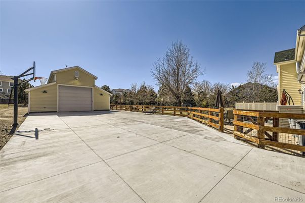 Backyard, Detached Garage, Exterior