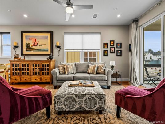 Interior, Living room, Recessed Lighting