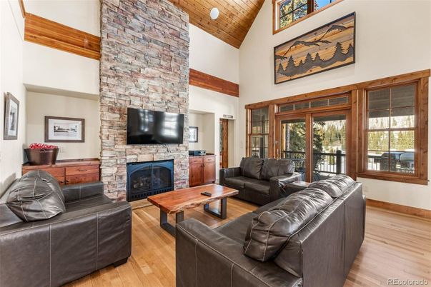 Fireplace, Interior, Living room, Stone Walls, Wooden Beams, Wooden Ceilings, Wood Texture Flooring
