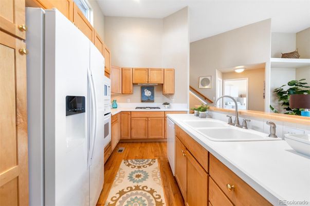 Interior, Kitchen, Wood Texture Flooring