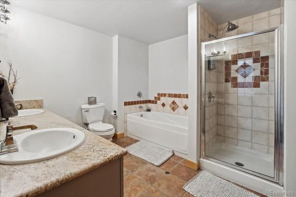 Bathroom, Dual Sink Vanities, Glass Shower, Interior