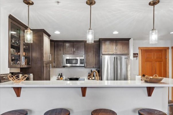 Interior, Kitchen, Pendant Lights, Recessed Lighting, Stainless Steel Appliances