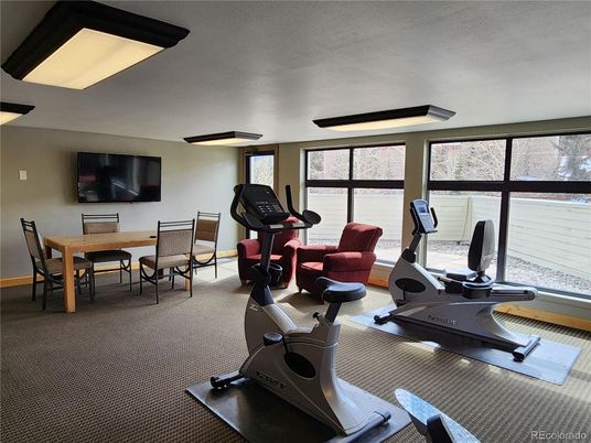 Dining room, Fitness Equipment, Interior
