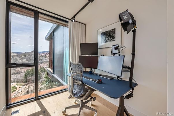 Home Office, Interior, Wood Texture Flooring