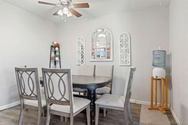 Dining room, Interior, Wood Texture Flooring