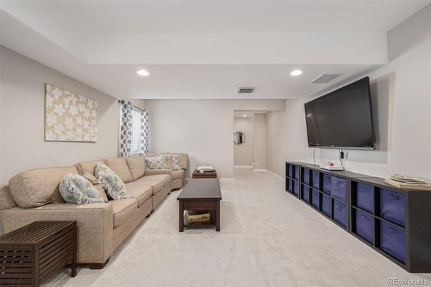 Interior, Living room, Recessed Lighting