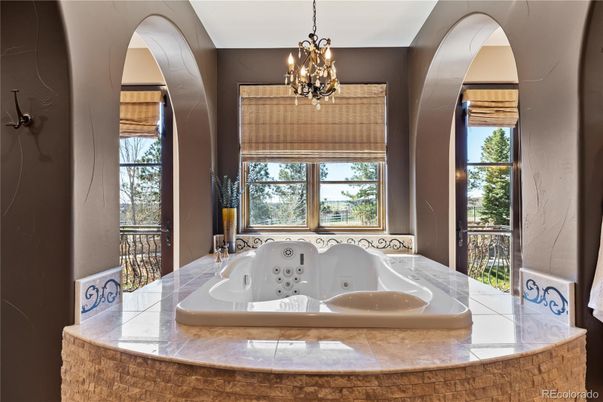 Bathroom, Chandelier, Interior