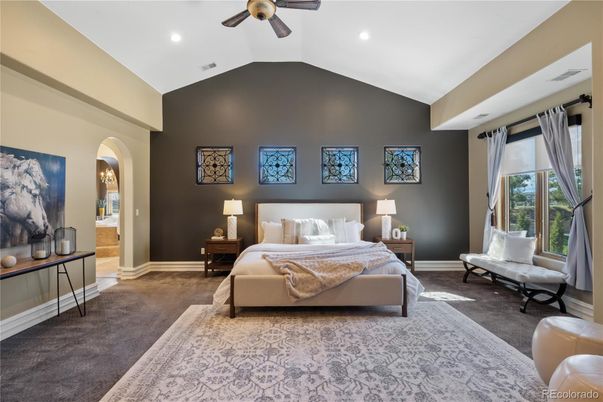 Bedroom, Interior, Recessed Lighting