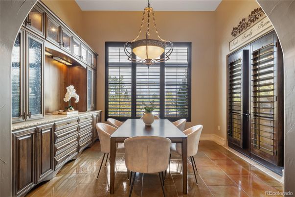 Dining room, Interior, Pendant Lights
