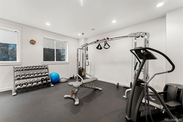 Fitness Equipment, Interior, Recessed Lighting