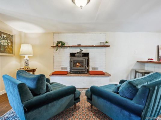 Fireplace, Interior, Living room, Stone Walls, Wood Texture Flooring