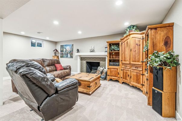 Fireplace, Interior, Living room, Recessed Lighting