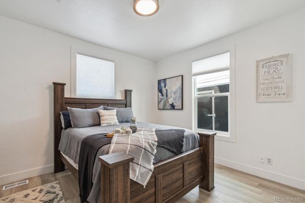 Bedroom, Interior, Wood Texture Flooring