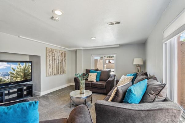 Interior, Living room, Recessed Lighting