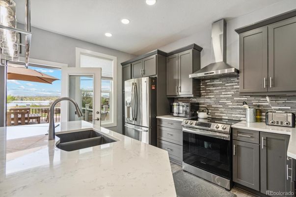 Interior, Kitchen, Recessed Lighting, Stainless Steel Appliances