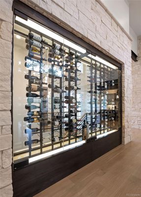 Interior, Stone Walls, Wine Storage, Wood Texture Flooring