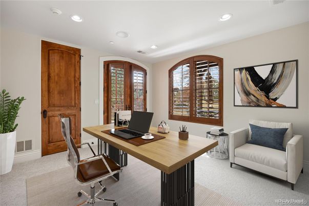 Home Office, Interior, Recessed Lighting