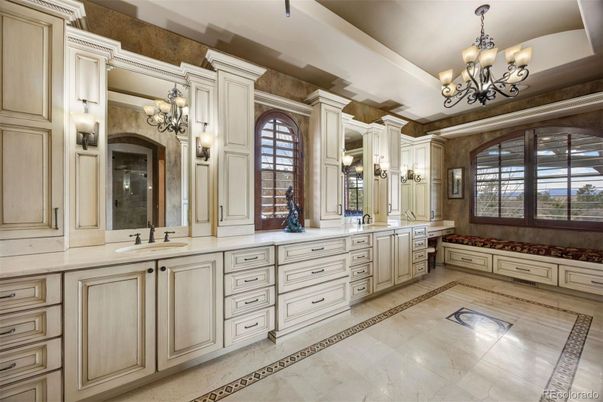 Bathroom, Chandelier, Dual Sink Vanities, Interior