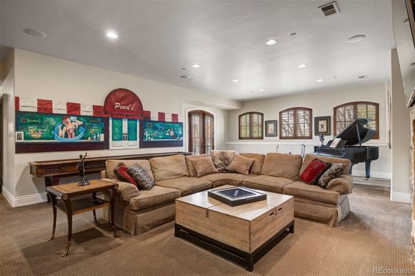 Interior, Living room, Piano, Recessed Lighting