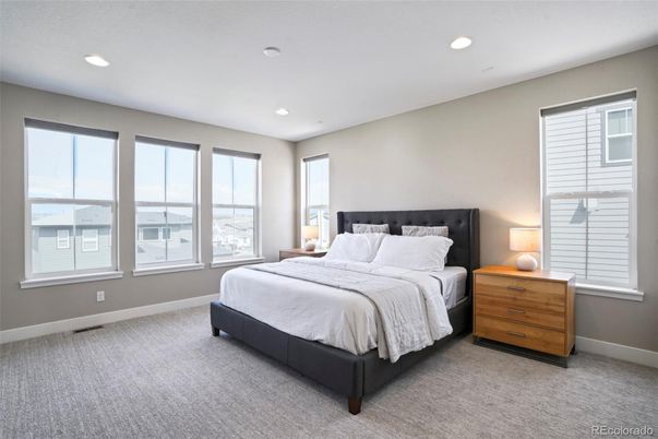 Bedroom, Interior, Recessed Lighting