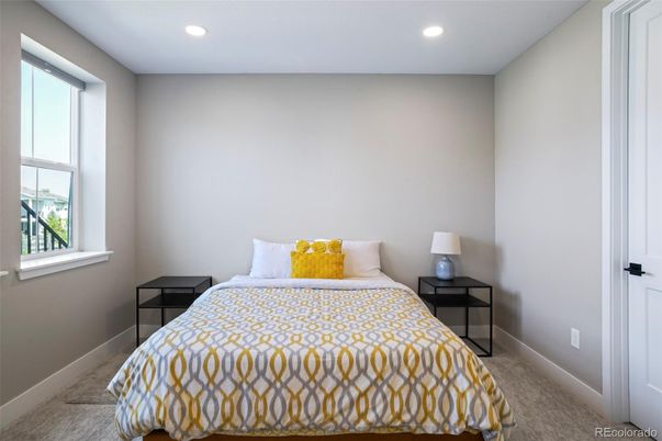 Bedroom, Interior, Recessed Lighting