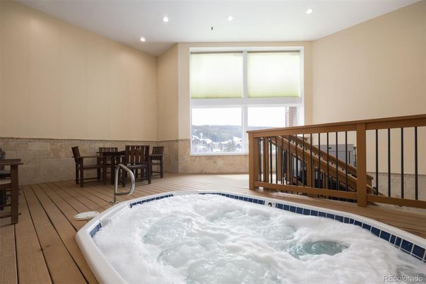 Hot Tub, Interior, Recessed Lighting, Wood Texture Flooring
