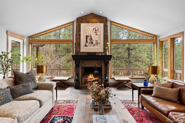 Fireplace, Interior, Living room, Recessed Lighting