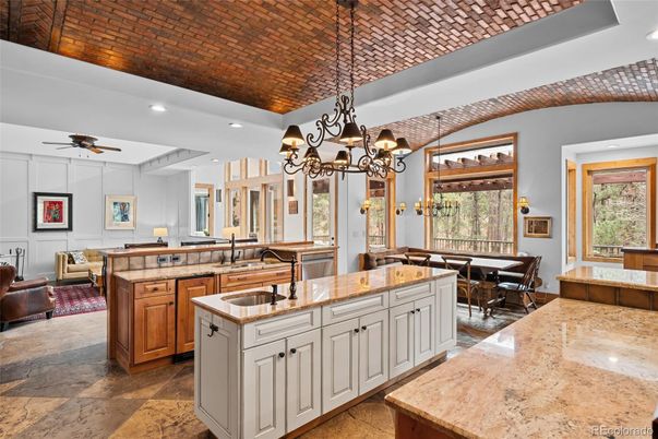 Chandelier, Dining room, Interior, Kitchen, Living room, Recessed Lighting