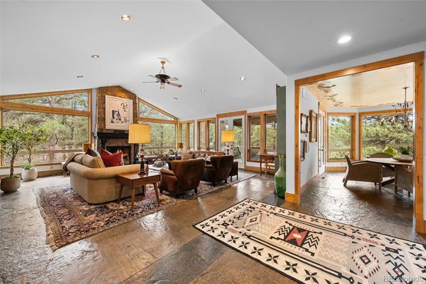 Fireplace, Interior, Living room, Recessed Lighting