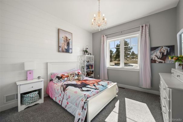Bedroom, Chandelier, Interior