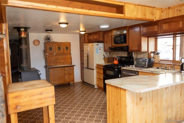 Interior, Kitchen, Wooden Beams