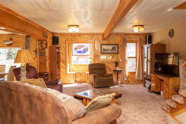 Interior, Living room, Wooden Beams, Wooden Walls