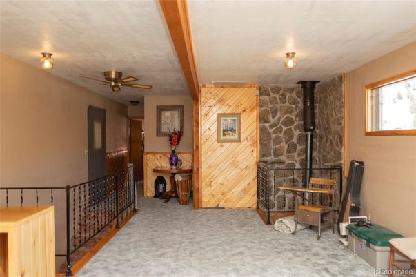 Fireplace, Interior, Stone Walls, Wooden Beams, Wooden Walls