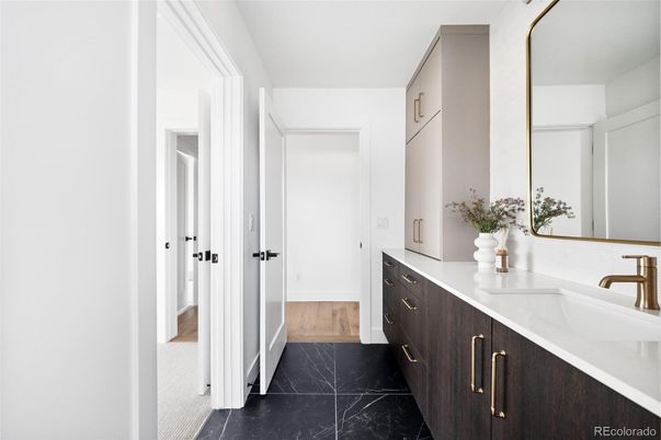 Bathroom, Interior, Marble, Wood Texture Flooring