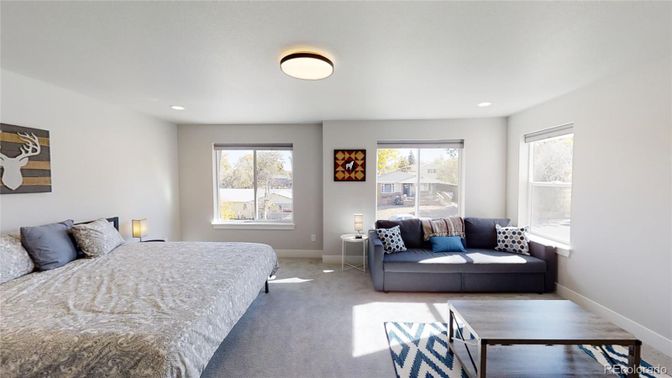 Bedroom, Interior, Recessed Lighting
