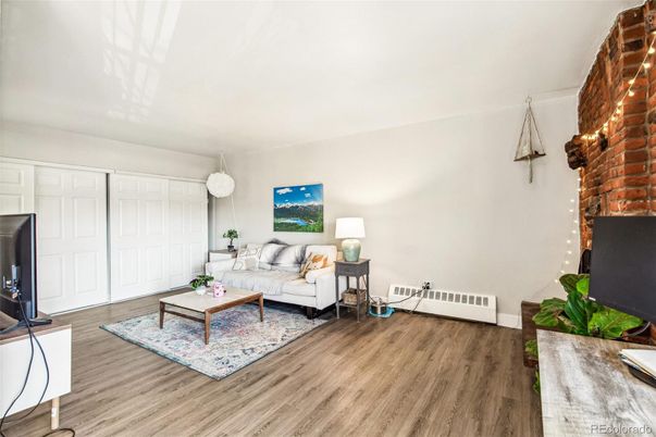 Interior, Living room, Stone Walls, Wood Texture Flooring