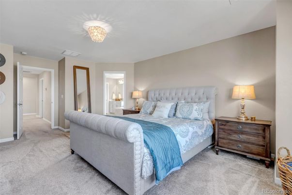 Bedroom, Chandelier, Interior