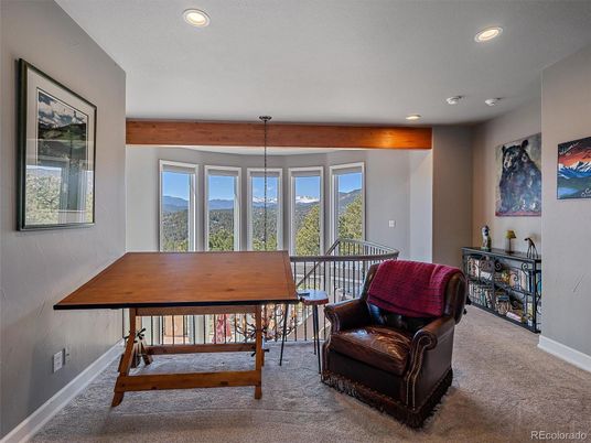 Home Office, Interior, Recessed Lighting