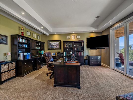 Home Office, Interior, Recessed Lighting