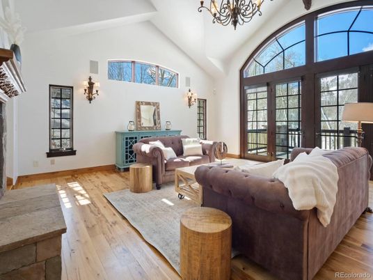 Chandelier, Interior, Living room, Wood Texture Flooring
