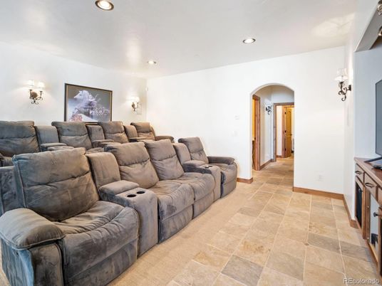 Home Theatre Room, Interior, Recessed Lighting, Theatre Room