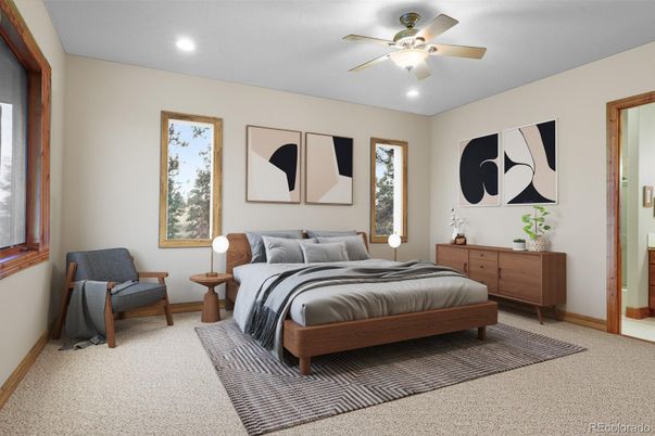 Bedroom, Interior, Recessed Lighting