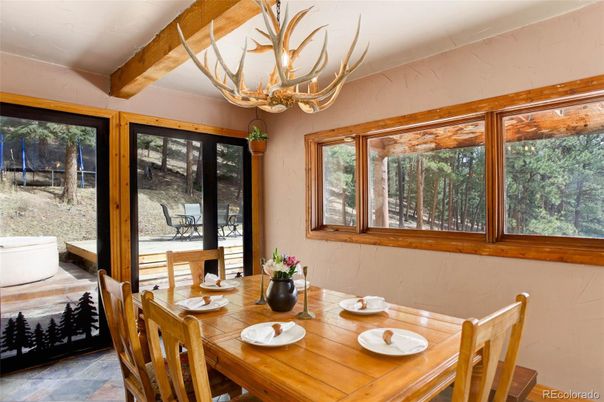 Chandelier, Dining room, Interior