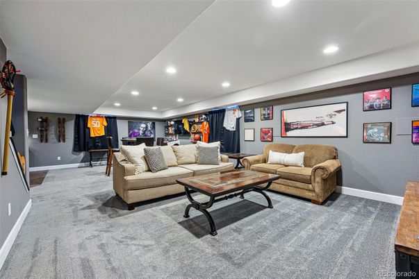 Interior, Living room, Recessed Lighting