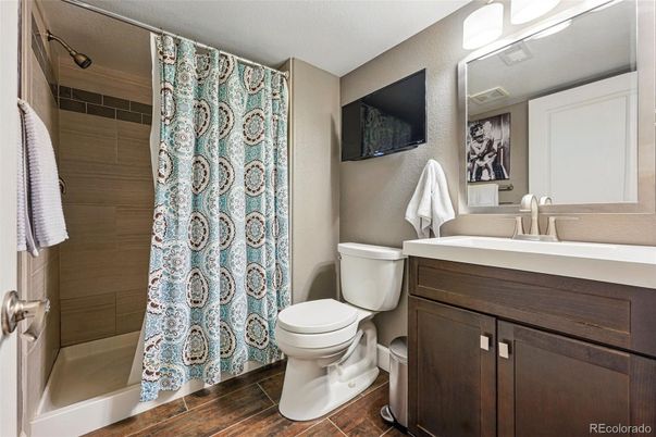 Bathroom, Interior, Wood Texture Flooring