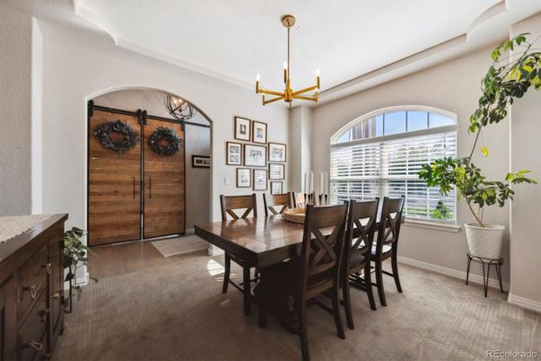 Dining room, Interior, Pendant Lights